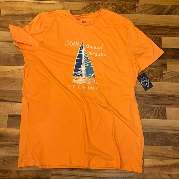 St Johns Bay St Thomas Regatta T-shirt - Picture 3 of 7